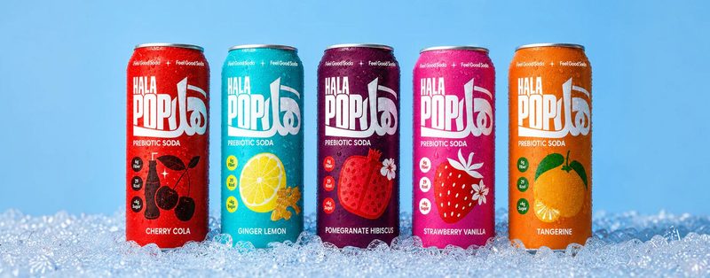 HalaPop prebiotic soda range